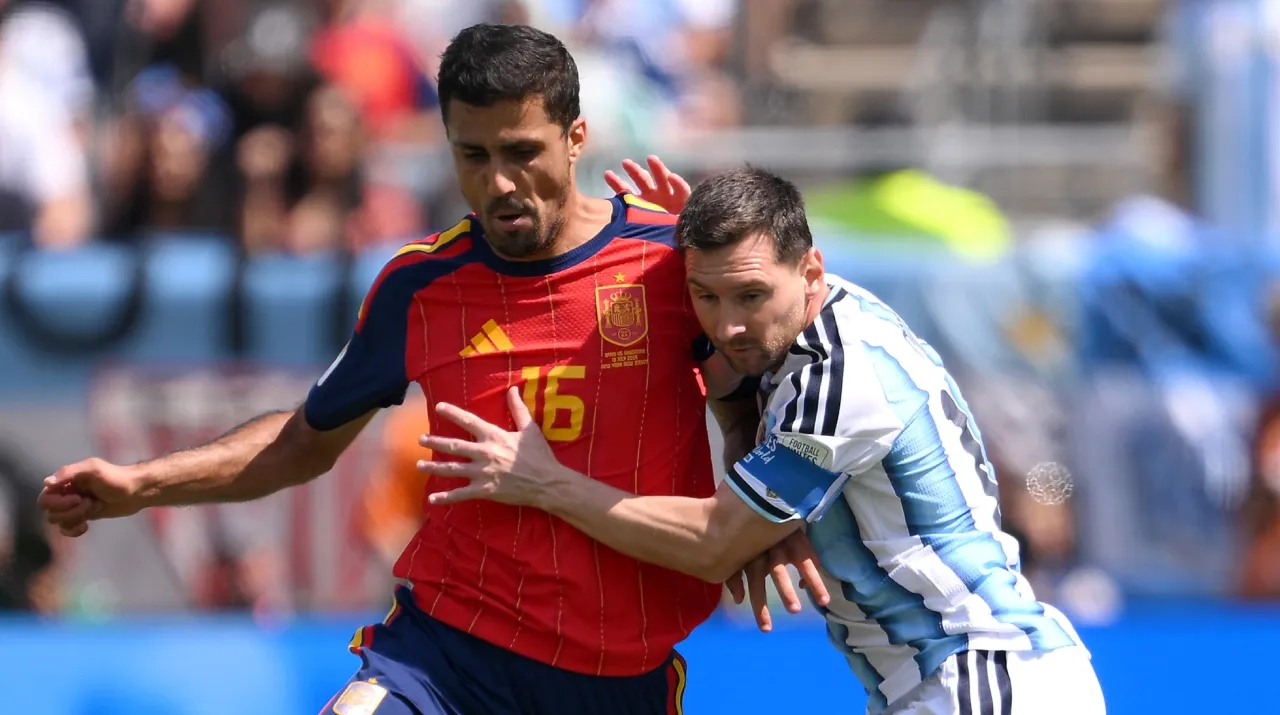 Rodri y Messi en la final del Mundial 2026. (Foto: Getty Images)