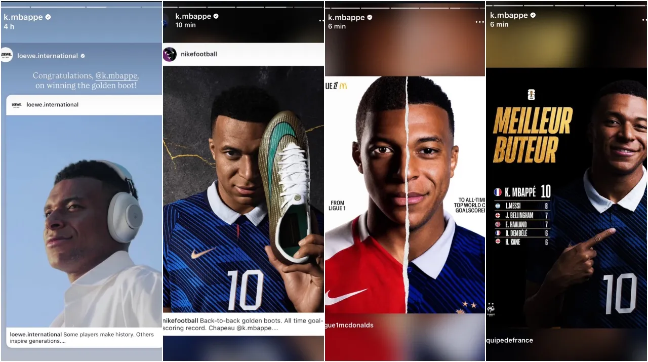 Posts de Mbappé