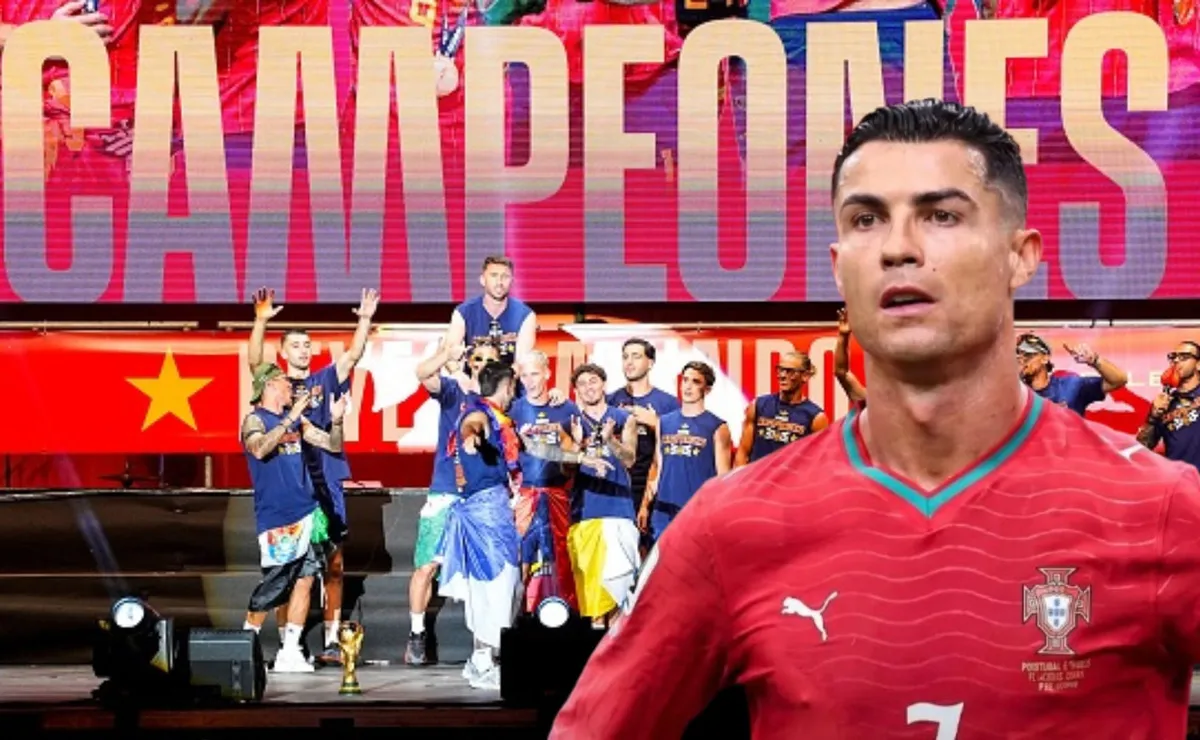 «لديه كأس عالم!».. سخرية إسبانية من كريستيانو رونالدو تشعل احتفالات المونديال في مدريد
