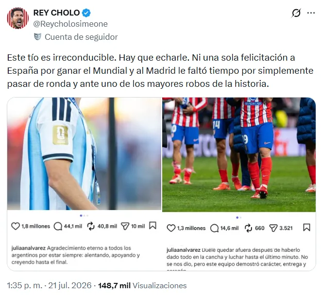La polémica contra Julián. (Foto: Captura de pantalla)