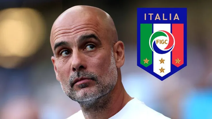 Pep Guardiola se acerca a la Selección de Italia.