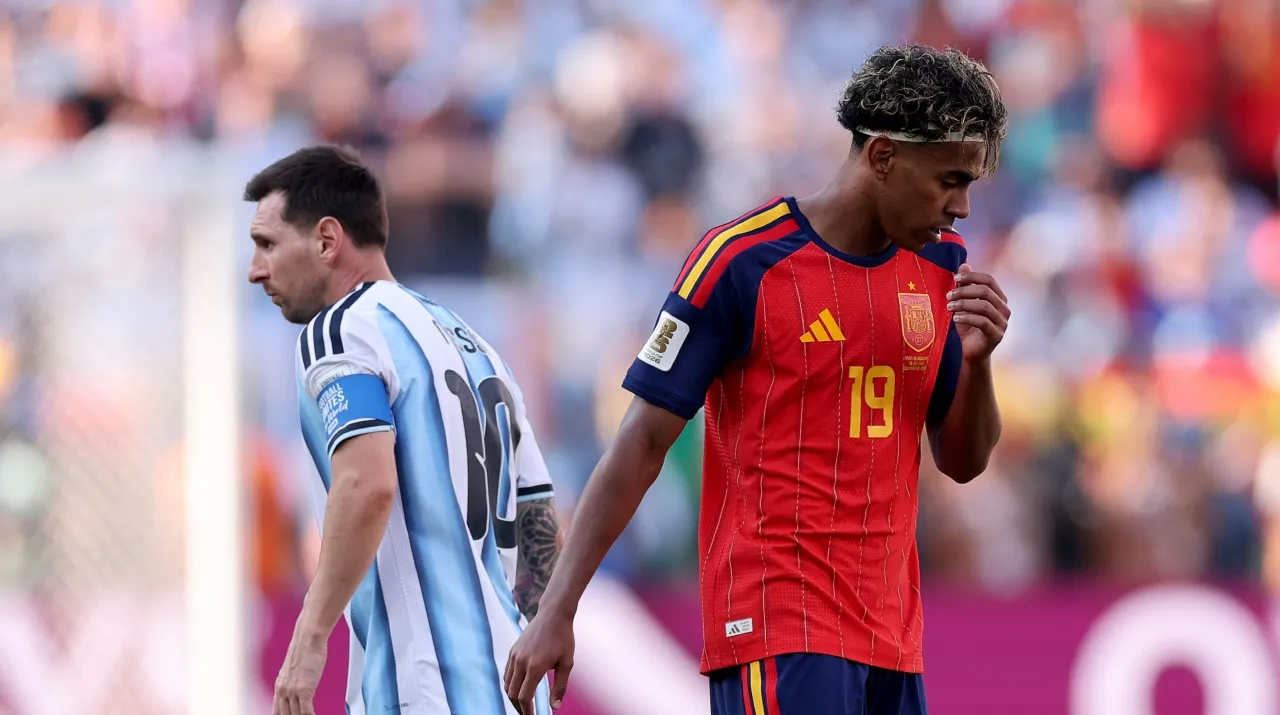 Messi y Yamal en la final del Mundial. (Foto: Getty Images)