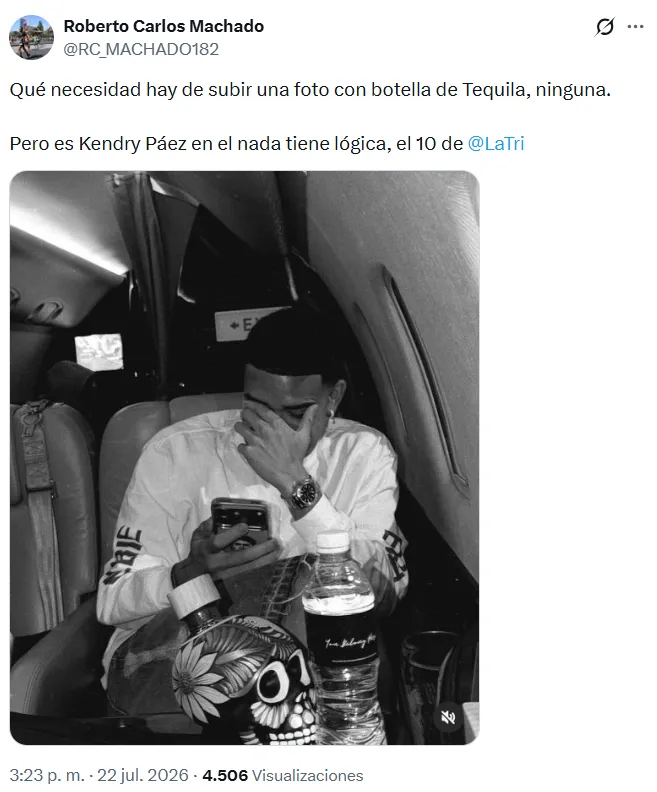 La publicación de Kendry que hizo enojar a los hinchas. (Foto: Captura de pantalla)