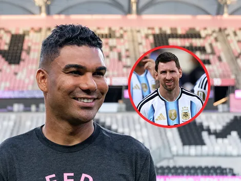 En uno de los peores momentos de Messi, Casemiro dijo: “Uno de los mejores”