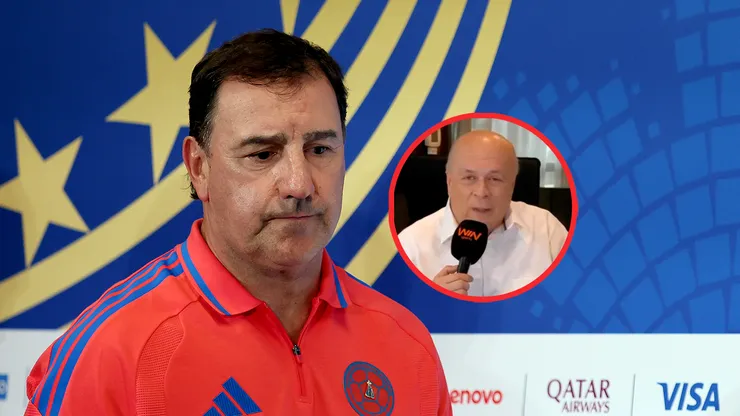 Néstor Lorenzo y Carlos Antonio Vélez durante el Mundial 2026.