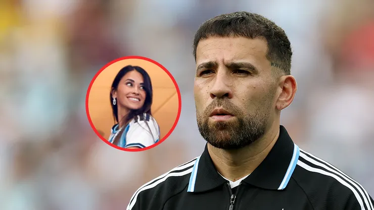 Antonela Roccuzo y Nicolás Otamendi en el Mundial 2026.