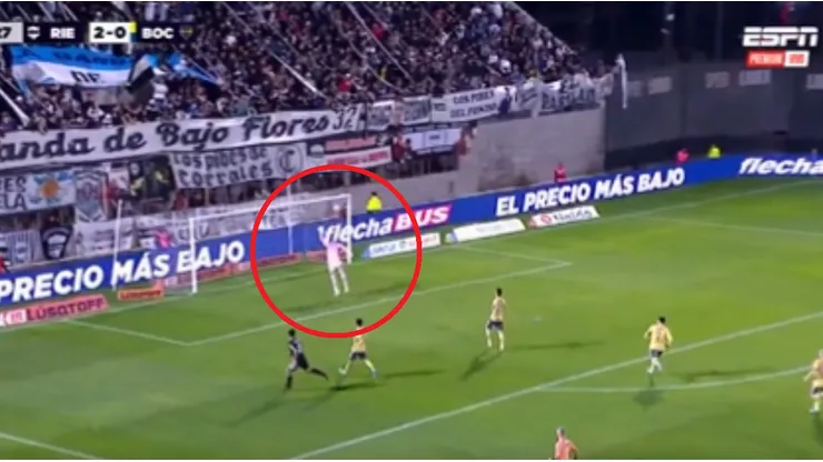 El tercer gol que le hicieron a Montero en Boca.
