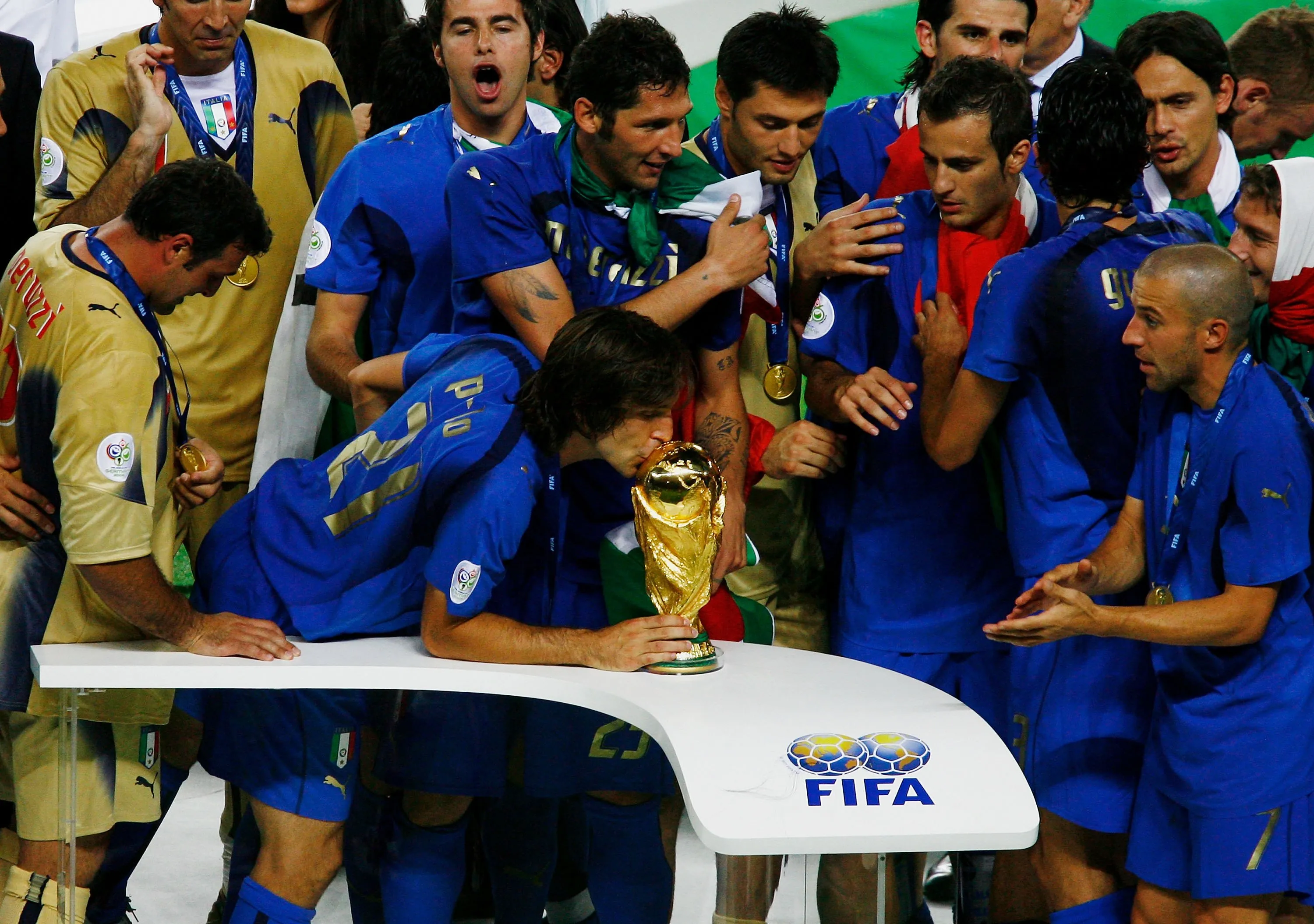 Andrea Pirlo fue campeón del Mundial 2006. Getty Images.
