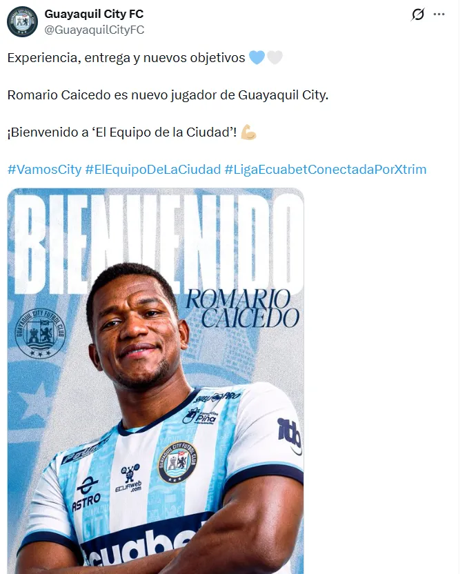 Romario Caicedo se queda en el City. (Captura de pantalla)