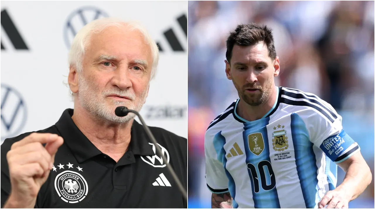 Rudi Völler y Lionel Messi. (Foto: Getty Images)