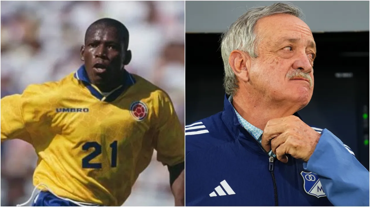 Faustino Asprilla y Enrique Camacho. (Foto: X / @TinoasprillaH y Vizzor Image)