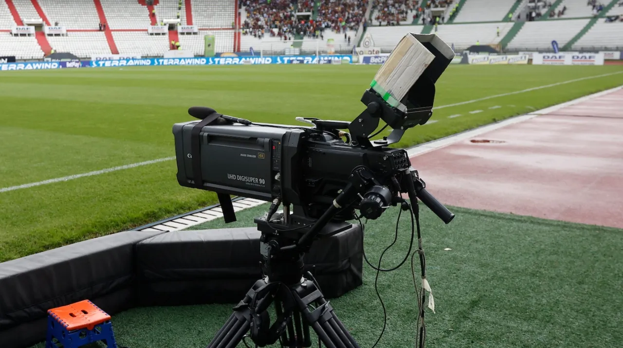 Cámara de TV del fútbol colombiano