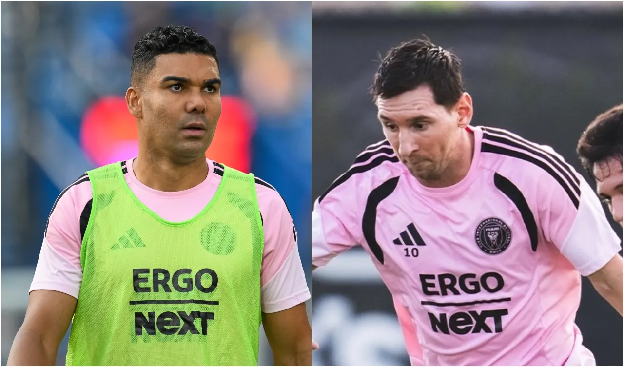 Casemiro y Leo Messi. (Foto: Getty Images)