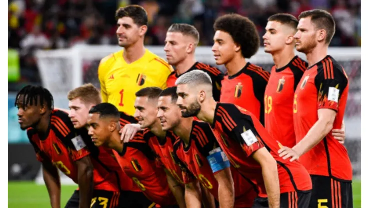 Jugadores de la Selección de Bélgica.