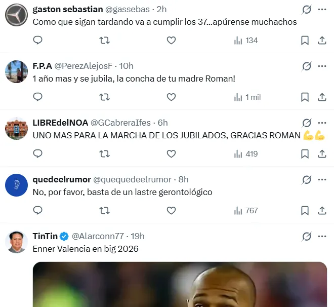 Algunos de los comentarios contra Enner Valencia. (Foto: Captura de pantalla)