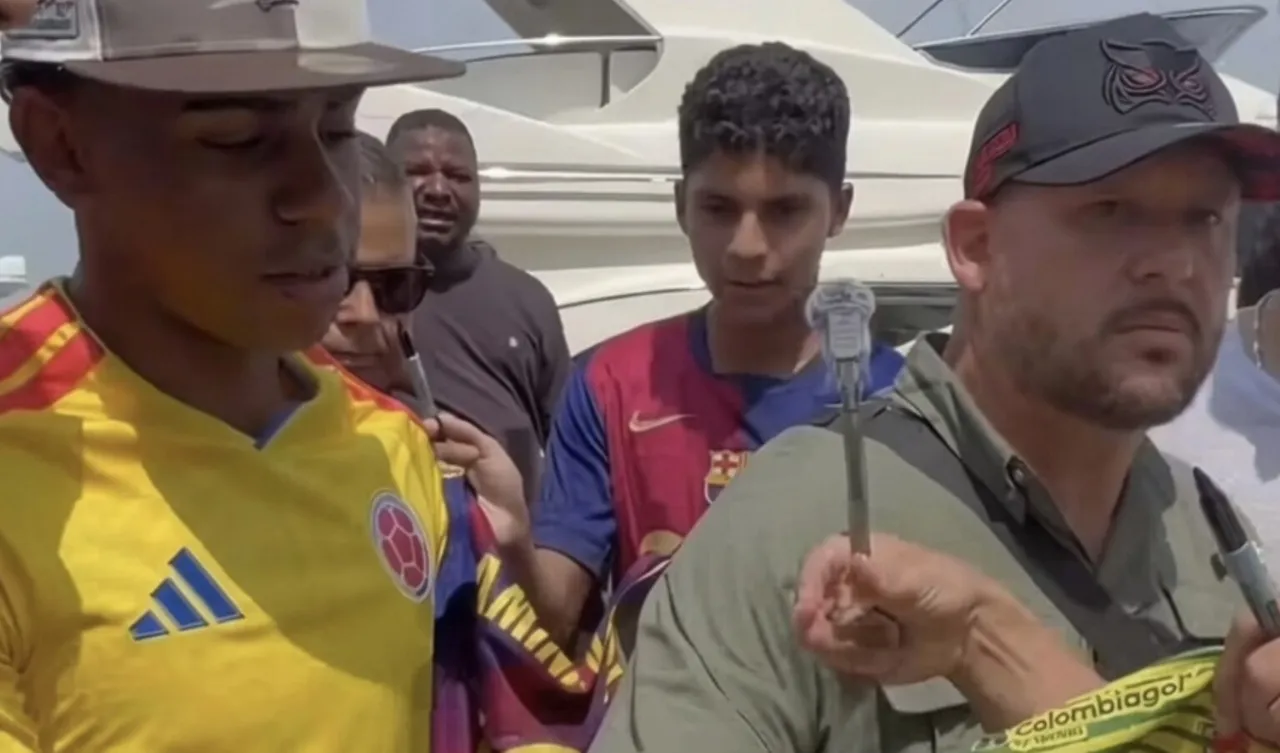 Lamine Yamal en Colombia. (Footo: / @GraficoFutbol)
