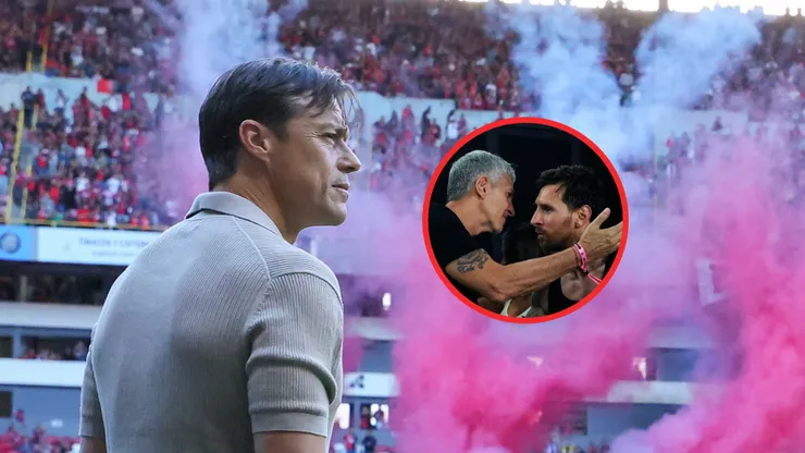 Matías Almeyda Jorge y Lionel Messi.