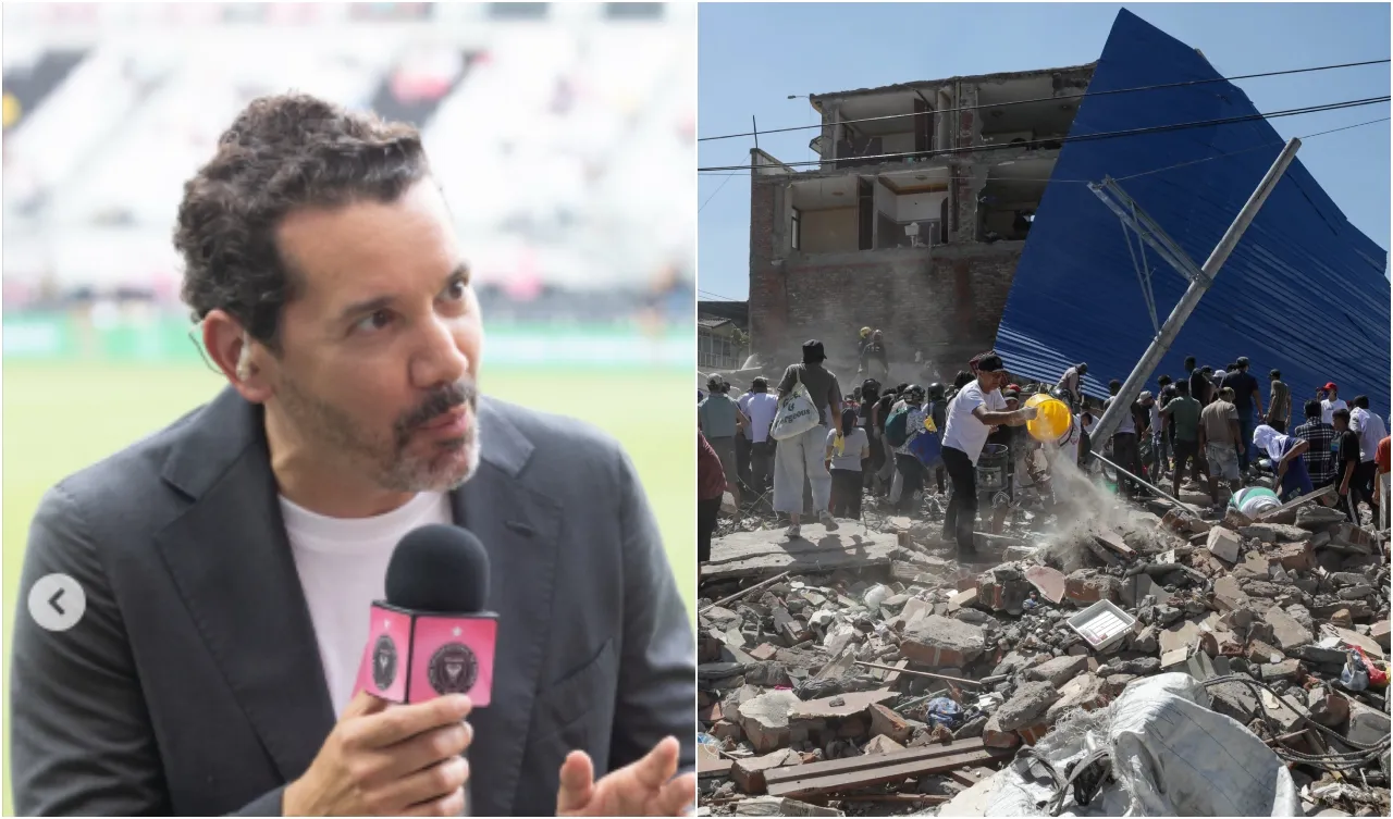 Rodolfo Soules e imagen del terremoto en Cali. (Foto: Instagram / @rodolfoelchamo y Getty)