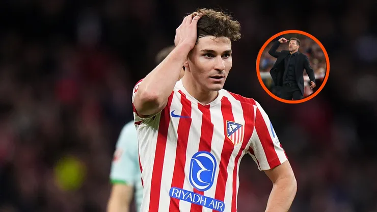 Julián Alvarez estaría enojado con Simeone por no estar en su regreso al club.