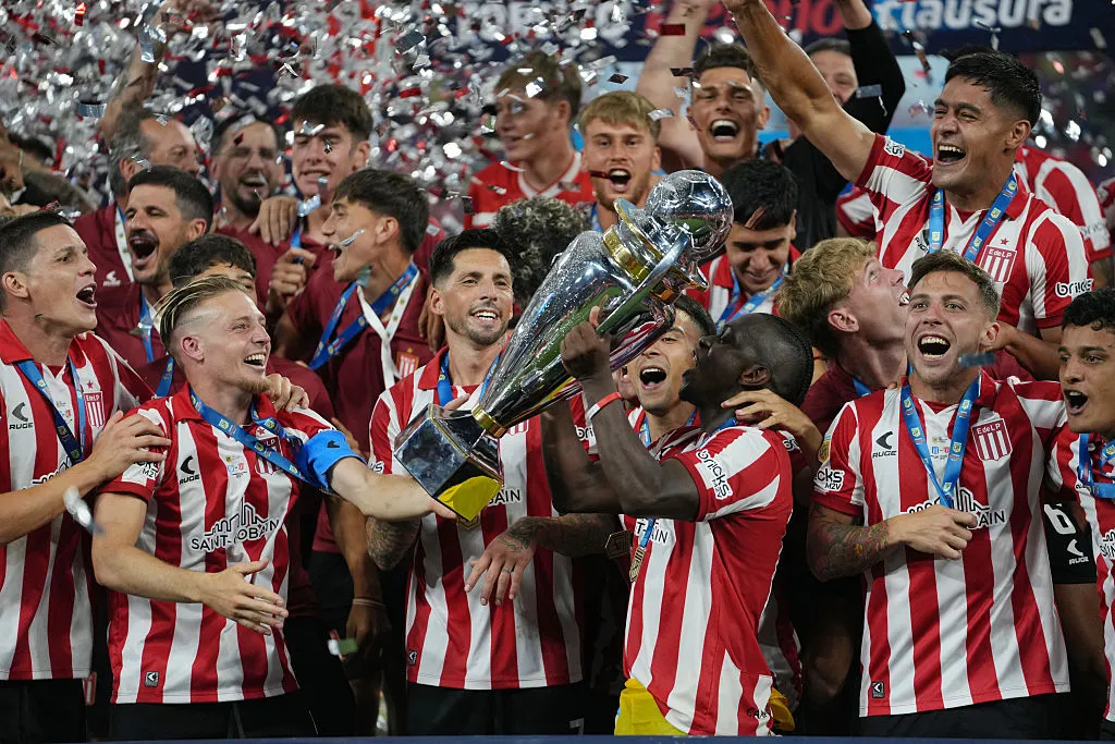 Edwuin Cetré – Estudiantes de La Plata, campeón de Argentina. Foto: Getty