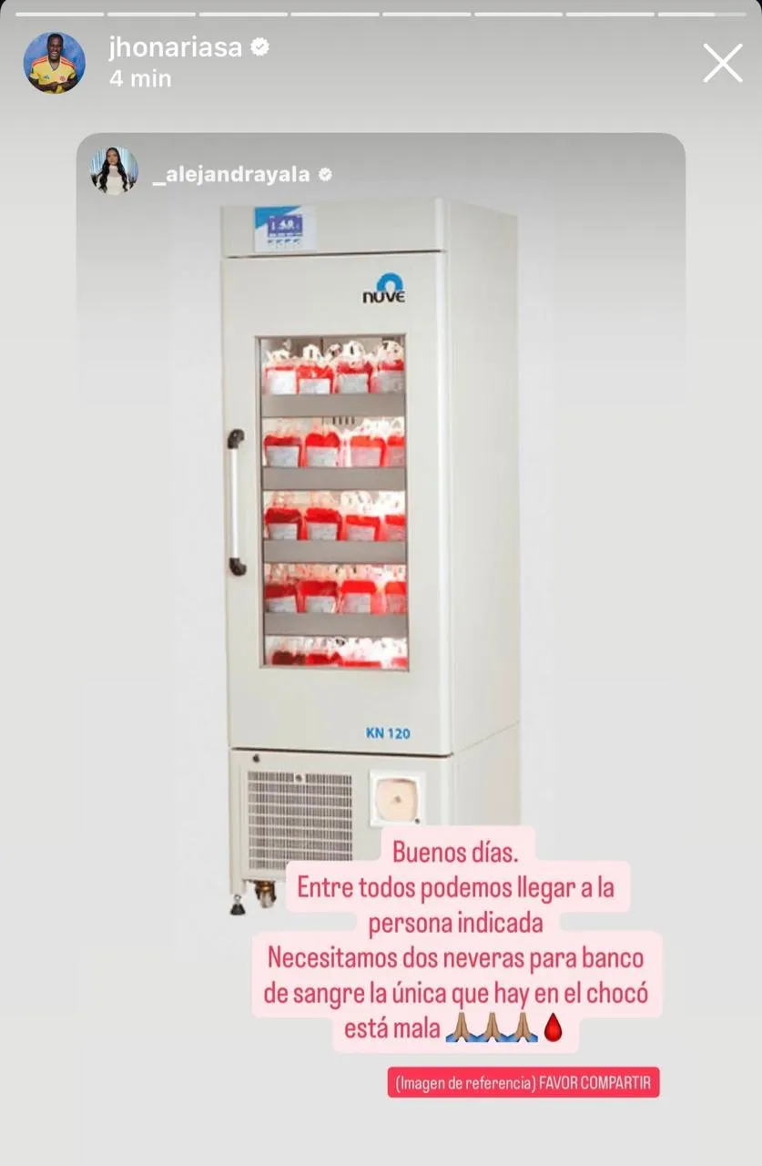 Pedido de ayuda de Jhon Arias. (Foto: Instagram / @jhonariasa)