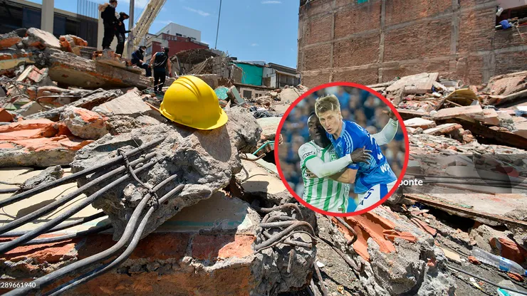 Imagen del terremoto en Pereira y jugadores de Nacional y Millonarios.