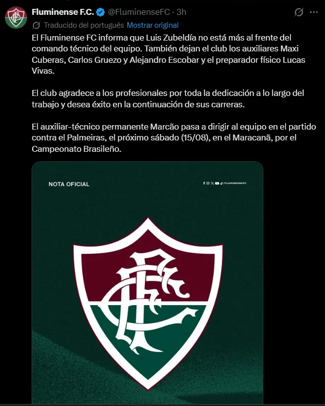 Comunicado Fluminense