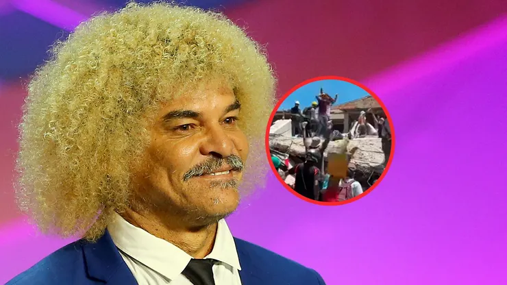 Carlos El Pibe Valderrama reaccionó a un rescate en Colombia.