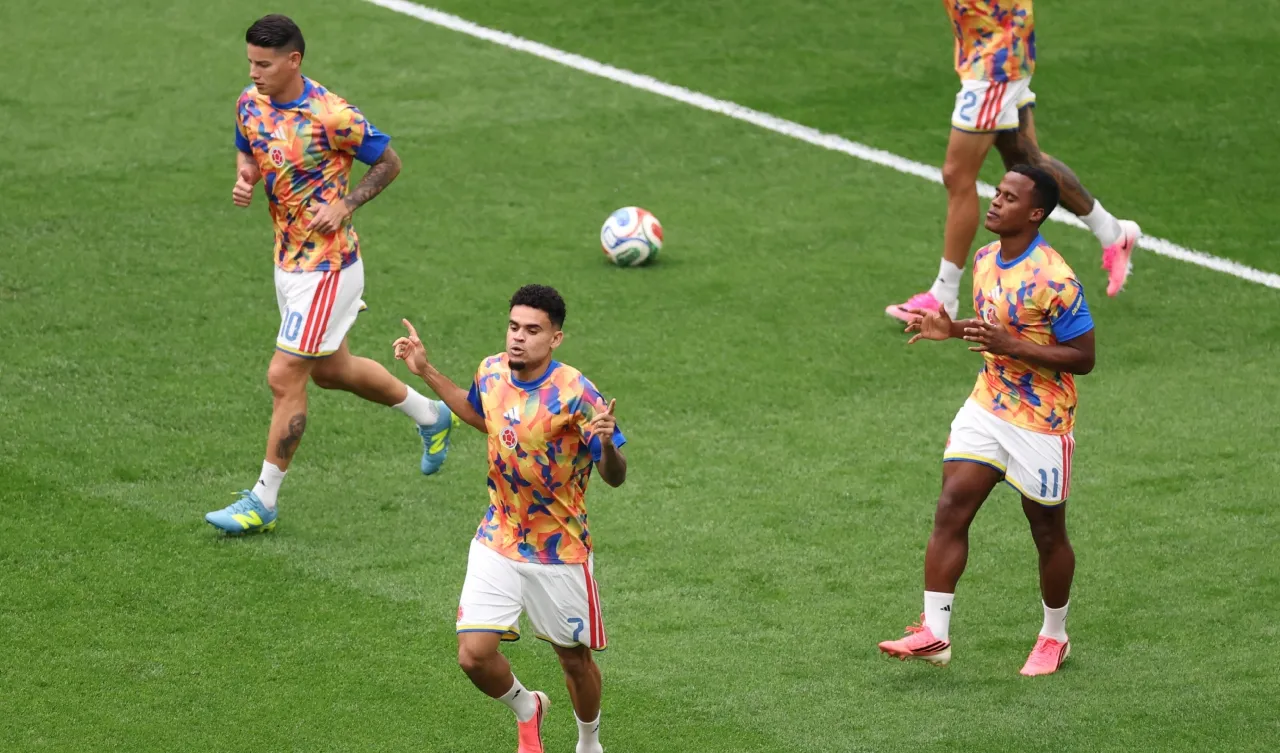 James Rodríguez, Luis Díaz y Jhon Arias. (Foto: Getty Images)