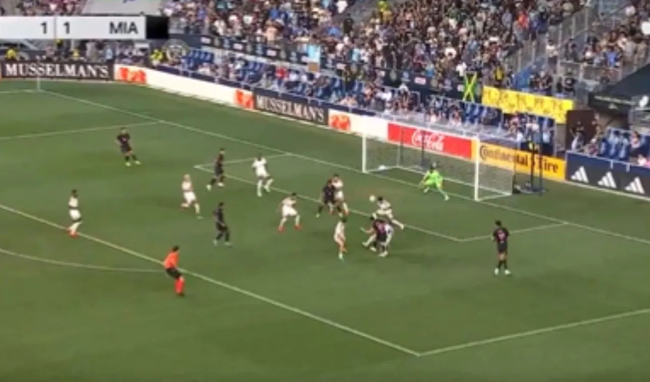 El gol de Messi vs. Philadelphia Union. (Foto: X / @MLS)