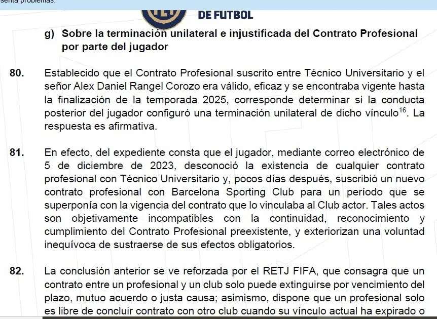Resolución de FEF.