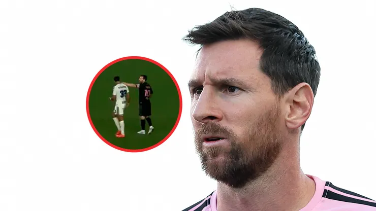 La agresión de Messi en Philadelaphia Union vs. Inter Miami.
