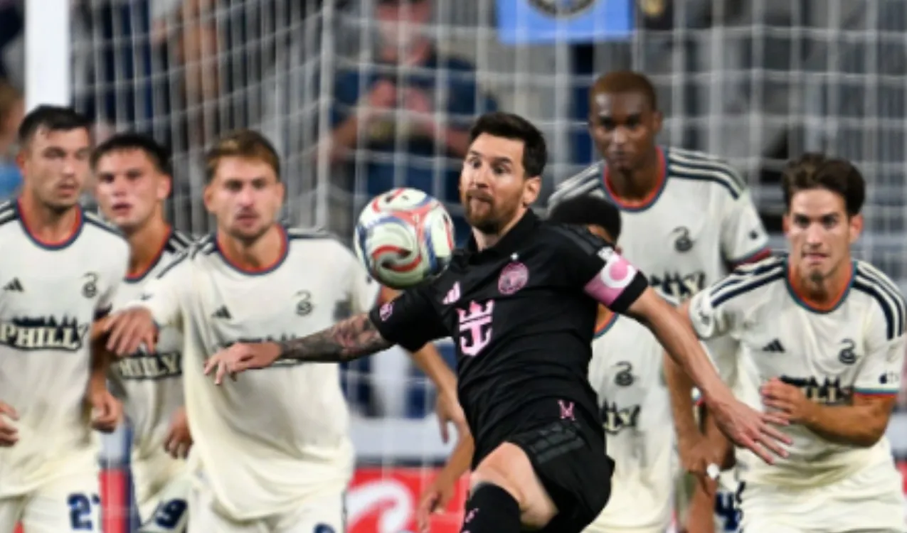Messi en Philadelphia Union vs. Inter Miami. (Foto: Getty Images)