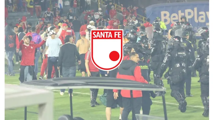 Imagen de la pelea en el estadio El Campín.