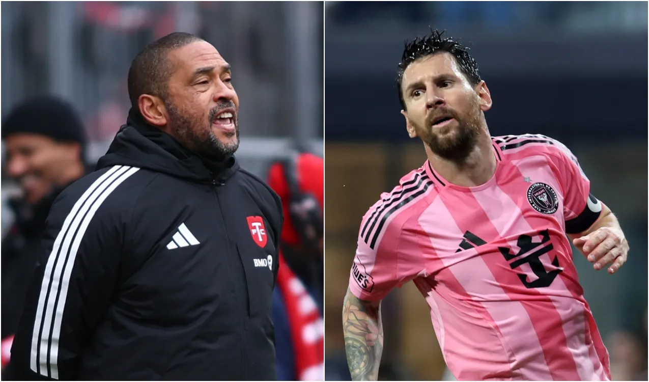 Robin Fraser y Leo Messi. (Foto: Getty Images)