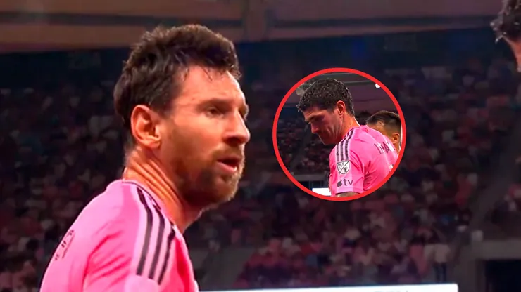 Lionel Messi y Rodrigo de Paul en Inter Miami vs. Toronto FC.