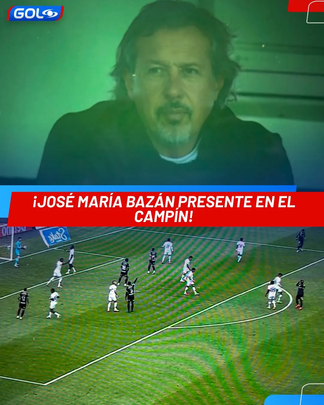 Bazán estuvo en El Campin. (Foto: Gol Caracol)