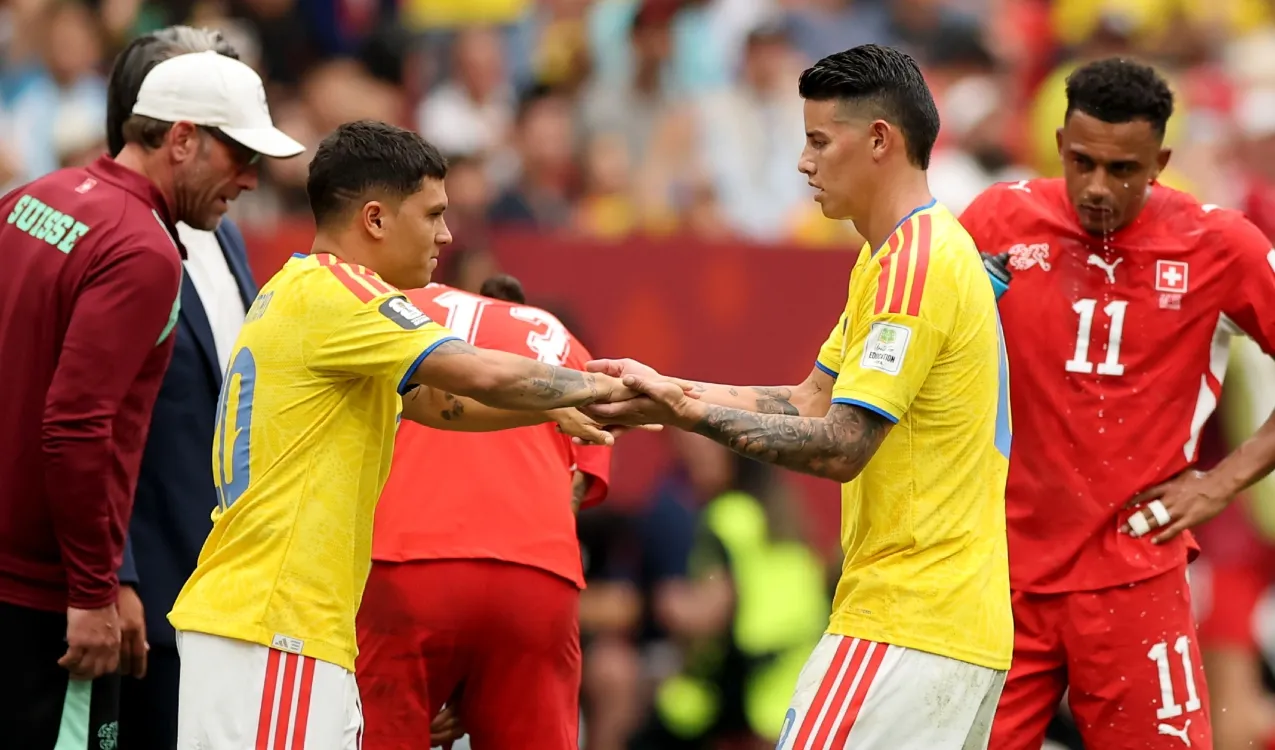 Juanfer Quintero y James Rodríguez. (Foto: Getty Images)
