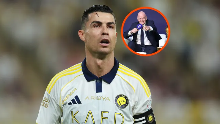 CR7 e Infantino vivieron un incómodo momento.
