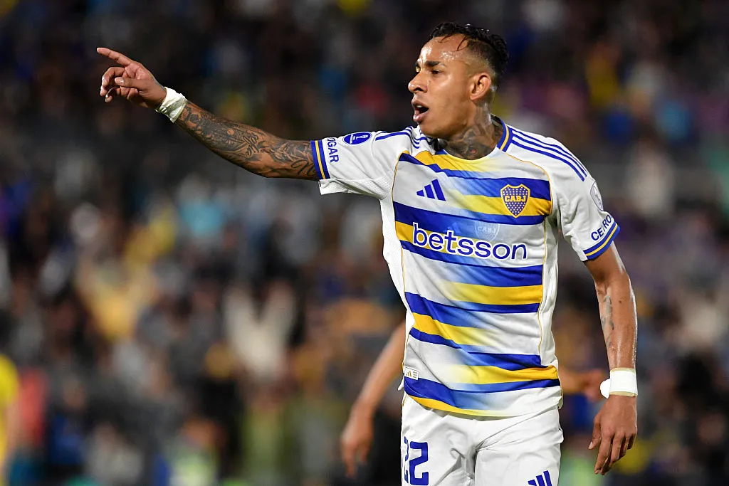 Sebastián Villa vive un buen presente en Boca pero seguiría fuera de la Selección de Colombia. Foto: Getty.