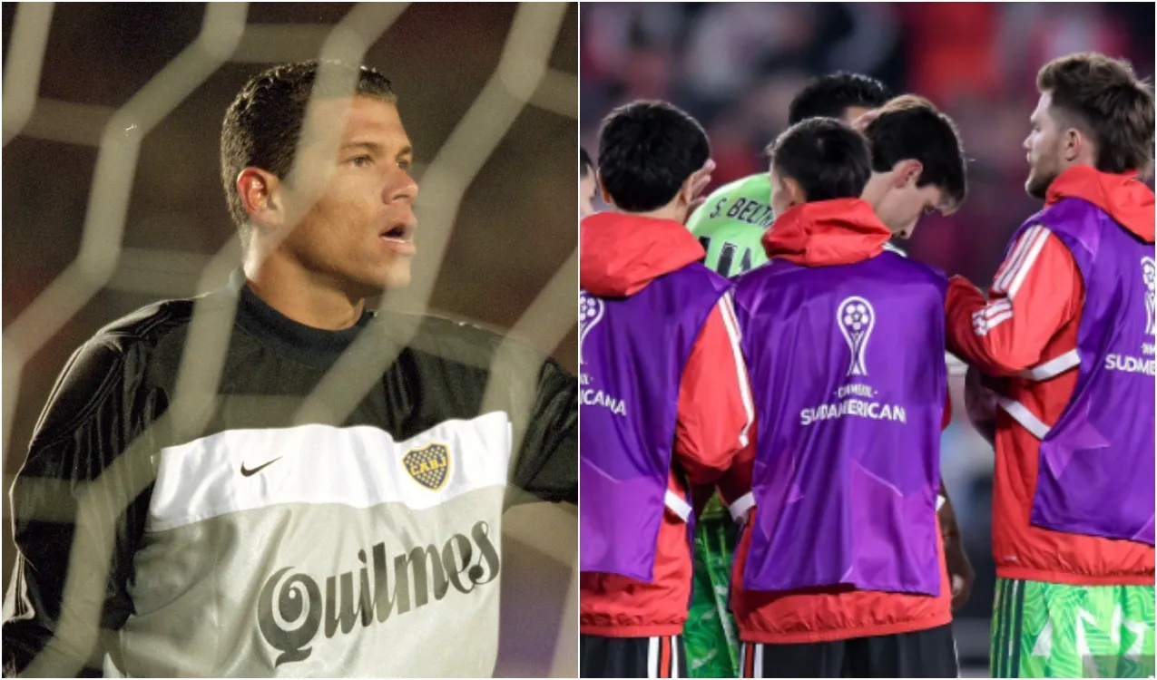Córdoba y jugadores de River Plate. (Foto: Getty Images)
