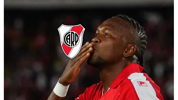 Hugo Rodallega enfrentó a River Plate en la Copa Sudamericana.