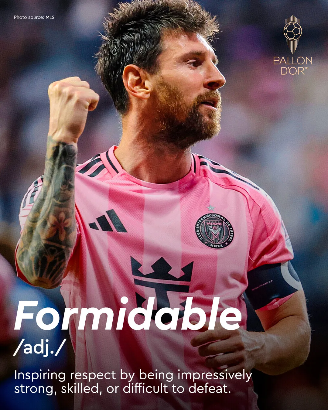 Nueva definición de Messi. (Foto: X / @ballondor)