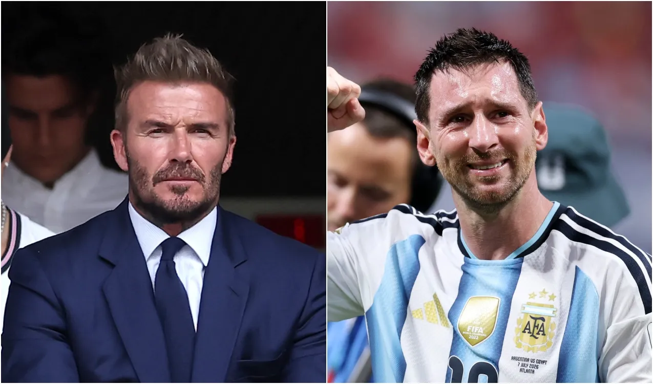 David Beckham y Leo Messi. (Foto: Getty Images)