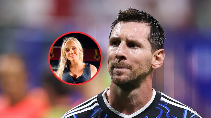 Morena Beltrán y Lionel Messi.