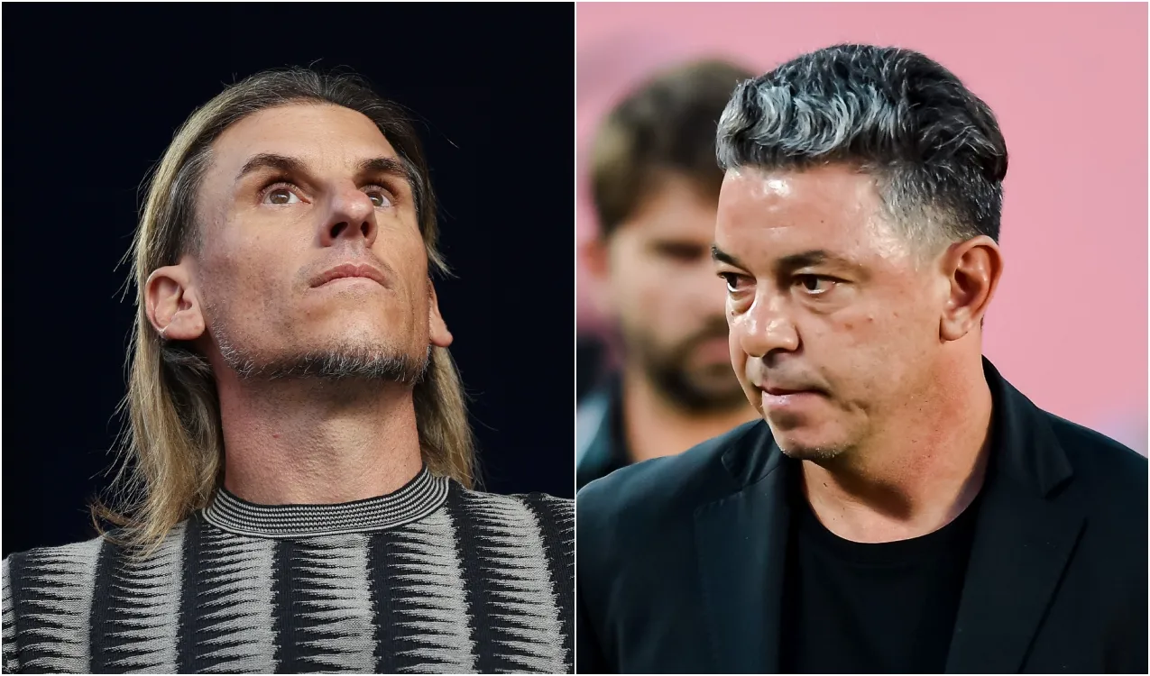 Sebastián Beccacece y Marcelo Gallardo. (Foto: Getty Images)