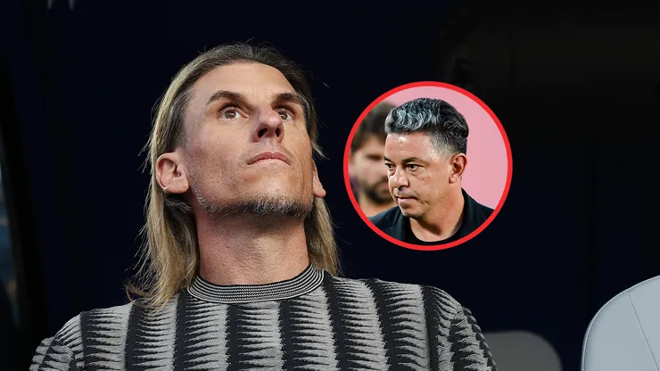 Sebastián Beccacece y Marcelo Gallardo, entrenadores argentinos.