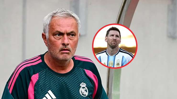José Mourinho y Lionel Messi.