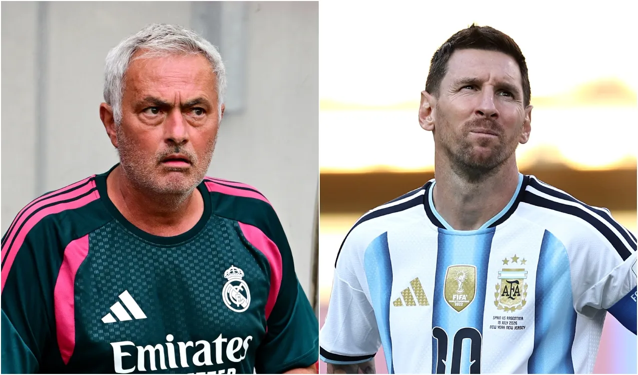José Mourinho y Leo Messi. (Foto: Getty Images)