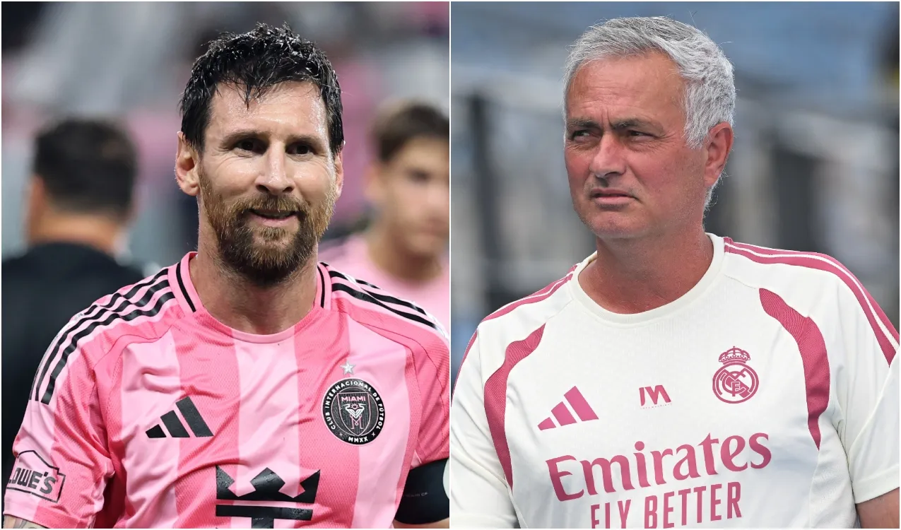 Leo Messi y José Mourinho. (Foto: Getty Images)